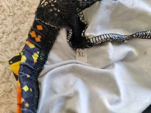 Sunflower Hipster Briefs with Black Lace Trim