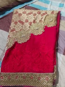 Elegant Lace Saree
