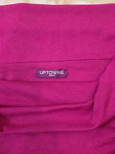 💖Ruched Cowl Neck Magenta Top💖