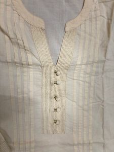 Yellow Cotton Top with Buttons