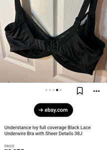 Black Lace Strappy Bra