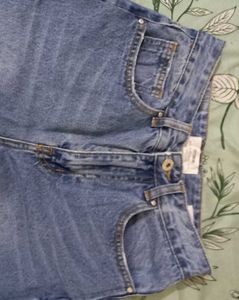 High Waist Blue Denim Jeans