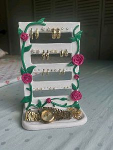 Jewelry Organizer with Rose Design