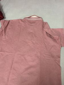 pink T-shirts with collar