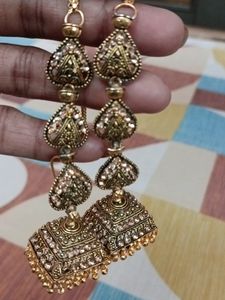 Stylish Hanging Square Jhumki With Kanuti