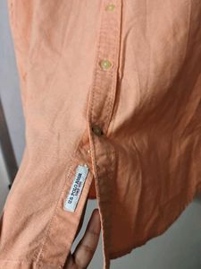 Men's Polo Assn. Peach Button-Down Shirt