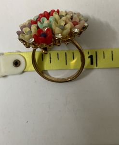 Vintage Style Floral Cocktail Ring