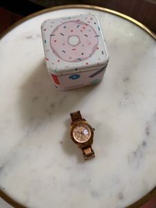 Fossil Rose Gold Watch with Original Tin