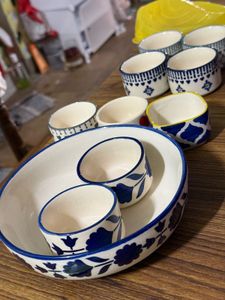 Set of 9 Decorative Ceramic Bowls