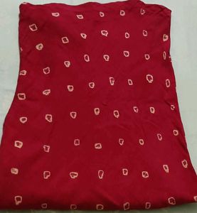 Red Bandhani Chudidar