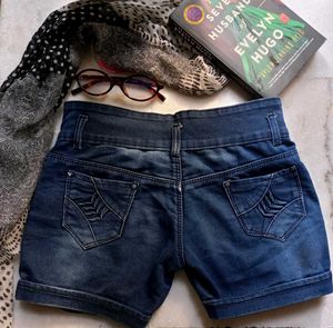 y2k low rise denim shorts