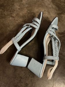 Light powdered blue heels