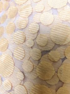 Peach Net Dress Material