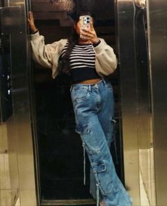 Zudio Light Wash Cargo Jeans