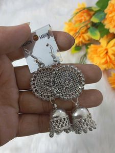 multi designer antic  lock silk handmade earrings