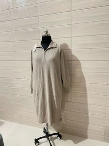 2XL Cozy Half-Zip Knit Dress