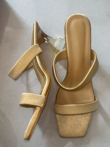 Gold Heeled Sandals