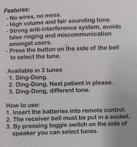Wireless Doctors' Bell 🛎