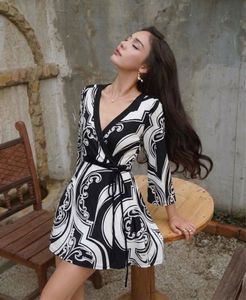 Baroque Print Mini Dress