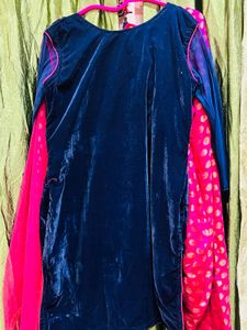 Elegant Velvet Kurta Set