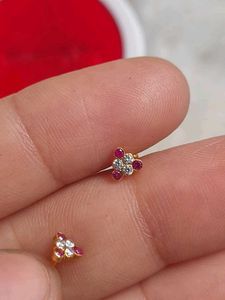 Sparkling Stud Earrings gold 18crt