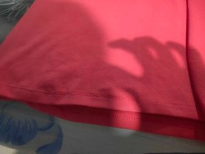 Coral Ruched Sheath Dress medium size