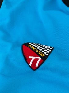 Retro Blue &amp; Black Track Jacket