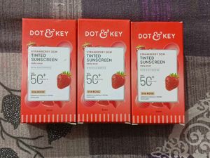 (Pack of 3) Dot & Key Strawberry Dew Tinted Sunscr