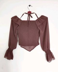 Off shoulder ruffle top✧*