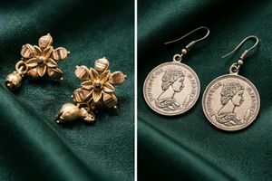 Silver Oxidised Fashion Earring Set (2 Pairs)