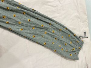 Burger Print Pajama Pants