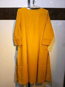 Fabindia Yellow Cotton Kurti