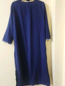 Stylish Blue Kurta with Unique Print