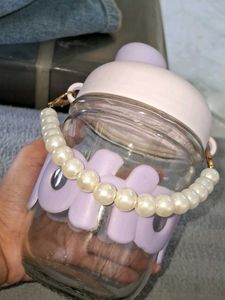 Cute Pearl Accent Jar Bag
