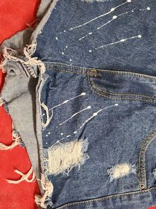 denim shorts