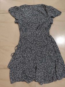 Floral Print Wrap Dress