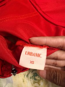 Urbanic Padded  Red Chain top