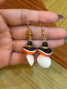 Unique Shell &amp; Beaded Earrings