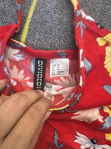 Red Floral Cami Top