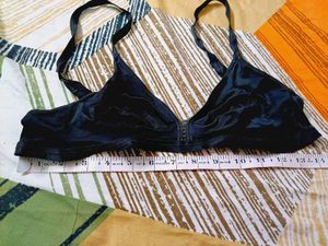 Sleek Black Triangle Bra