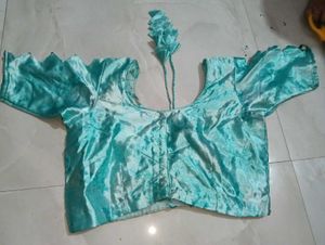 Stunning Teal Silk Blouse