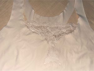 White Lace Trim Bralette