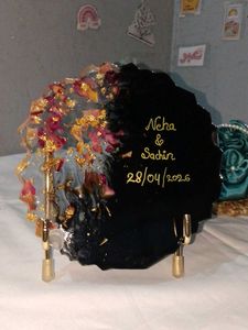 Customized resin couple name plate