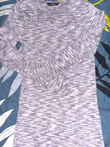 Cute Cut-Out Detail Long Sleeve Dress