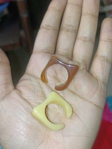 Chunky Block Rings Set