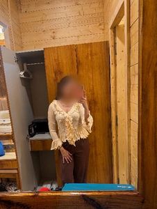 Elegant Cream Ruffle Blouse