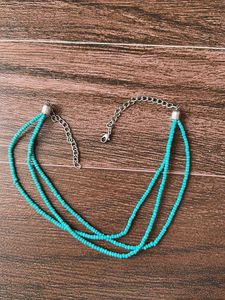 Boho Layered Turquoise Beaded Necklace