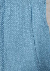 Sky Blue Cold Shoulder Kurta