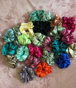 24 Colorful Scrunchie Set