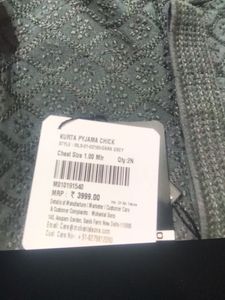 brand new Mohanlal sons chikankari kurta pajama se